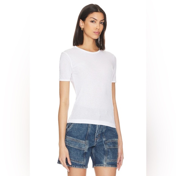 Agolde Abbie Slim Tee White 45314 - Picture 3 of 12